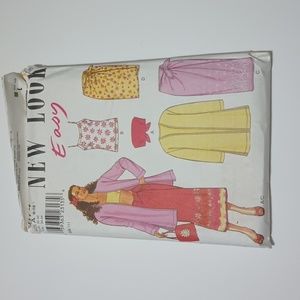 2/$15 Y2K New Look 6874 Beachwear Sewing Pattern 039363231356